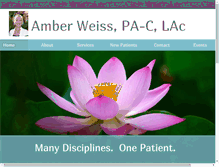 Tablet Screenshot of amberweiss.com